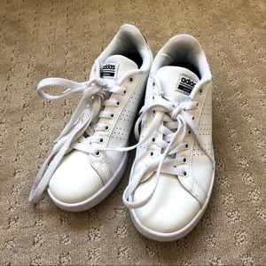 Adidas White Sneakers, super cute!